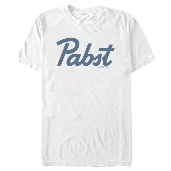Men's Pabst Blue Logo Graphic Tee White Medium