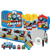 Another Dream Thomas The Train Birthday Party Pack for 16 with Plates, Napkins, Cups, Tablecover, Candles, and Exclusive Birthday Pin