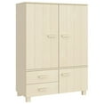 thumbnail image 1 of vidaXL Wardrobe Armoire Closet Storage Organizer Rack HAMAR Solid Wood Pine, 1 of 6