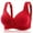 Red, variant on ALLLIST Cotton Women's Bras Wireless Push up Bralette Lace Plain Pink Comfy T-Shirt Women's Underwear