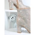 thumbnail image 4 of Rhinestone Pointy Toe Block Heel Booties, 4 of 4