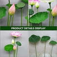 thumbnail image 4 of Flores de loto artificiales JAMW Hojas de lirio de agua 3pcs, 4 of 5