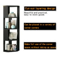 thumbnail image 4 of YQ JENMW Multi-Tier Corner Shelf Unit, Wooden Vertical Storage Rack, Space Saving Open Display Stand for Living Room Bedroom Adult Home Organization, 4 of 7