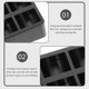 thumbnail image 3 of Coin Storage Box Market Coin Holder Box for Storage Use 2Pcs Black Set, 3 of 5