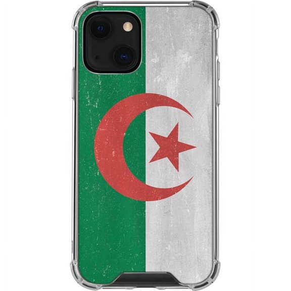Skinit Countries of the World Algeria Flag Distressed iPhone 13 Clear Case