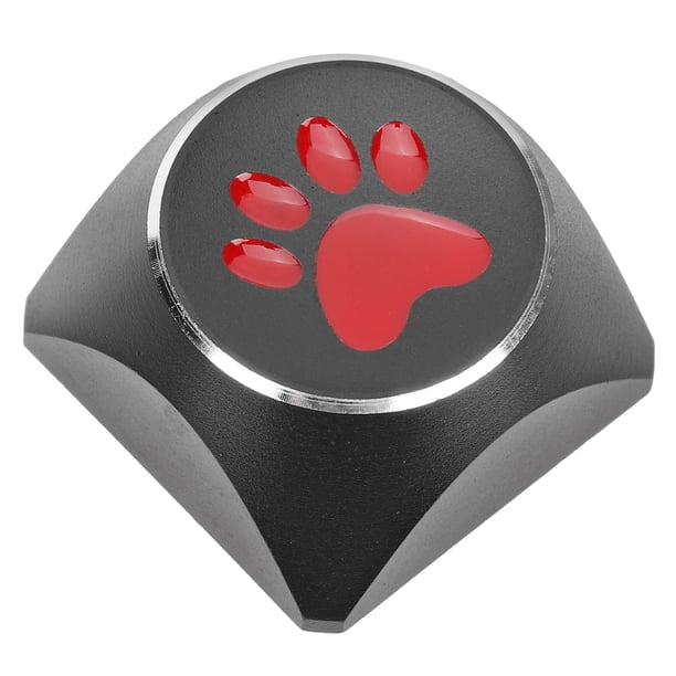 Tecla de aleación de aluminio galvanizada con tapa de tecla para teclado mecánico con forma de pata de gato