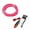 Pink, variant on Kyusrd Car Cold Atmosphere Lamp Interior Guide Led Atmosphere Lamp EL Luminous Line 2 Meters + Lighter Universal Car Decorative Lamp