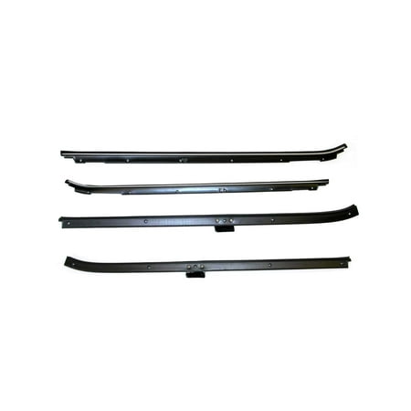 Door Belt Molding - 1980-1985 Buick LeSabre 4 door front window sweeps, belt line molding, 4 pieces