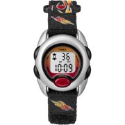 TIMEX TIME MACHINES® 34mm Flames Elastic Fabric Kids Digital Watch