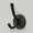 Matte Black, variant on Balin Designs Savi Wall Hook, Minimalist Entryway and Bath Hanger, Satin Nickel