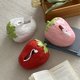 thumbnail image 1 of Caja De Pañuelos De Vinilo 1Pcs Strawberry-Shaped Tissue Box Cover PVC Pink Decorative Storage for Facial Tissues in Living Room and Dining Table 7.87x6.3x5.12" JASKFLY, 1 of 9