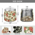 thumbnail image 2 of Yayeee Ashtray with Lid for Cigarette Smokeless Stainless Steel Home Ash Holder, Retro Christmas Holly, 2 of 7