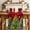 Green White Red, variant on Brown Christmas Tree Table Runner 48 Inches Long Farmhouse Dress Scarves, Xmas Trees Snowflake Winter Wood Dining Tablerunner for Coffee Table/Kitchen Island/Party Décor, 13" x 48"