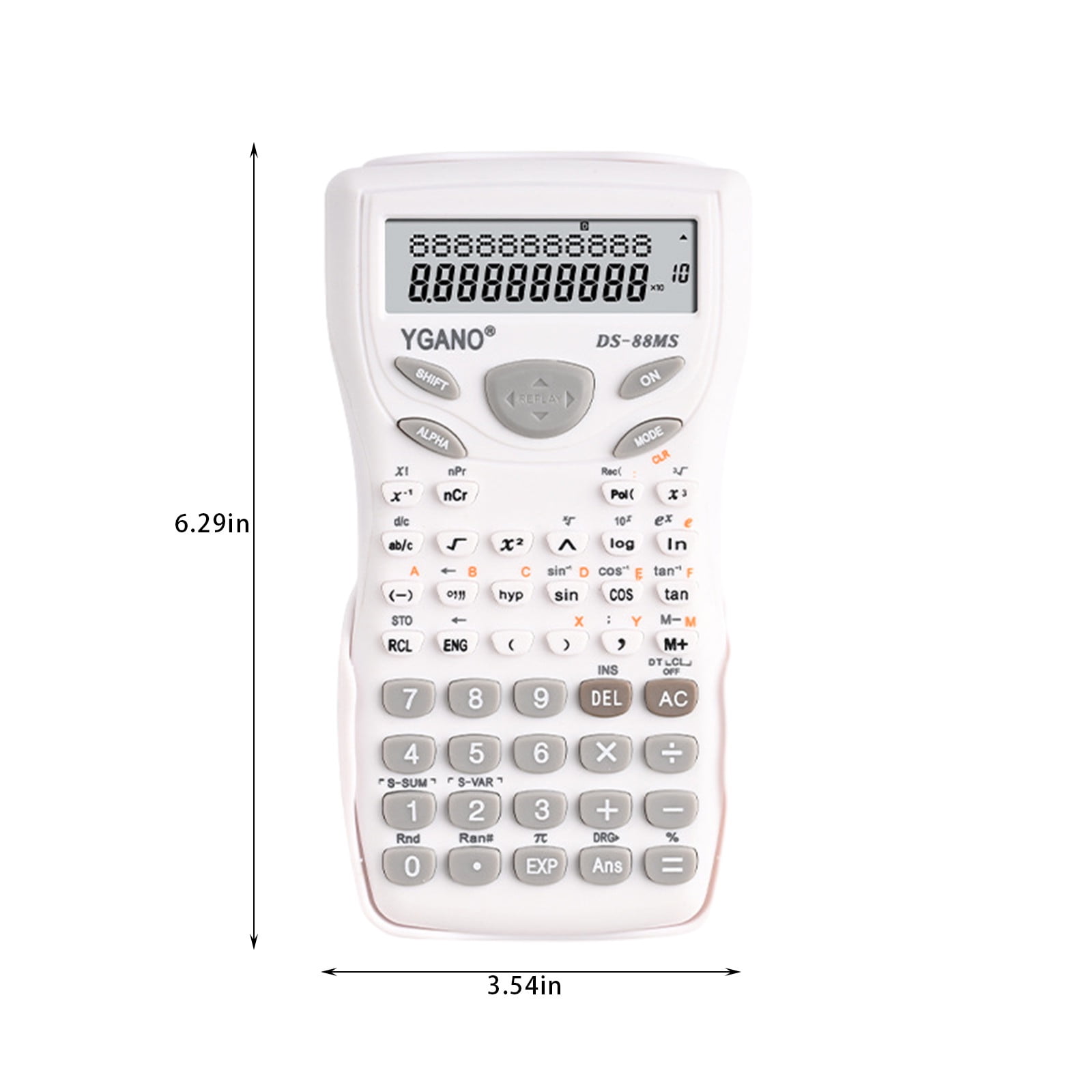 JilgTeok 1 Packs Colorful 12-Digit Scientific Calculator with Large LCD Display, Multifunctional Exam Tool for School & Office, Battery Powered, Portable & Sliding Cover Design