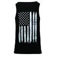 thumbnail image 1 of Rothco Distressed U.S. Flag Tank Top Muscle Shirt, XL Black, 1 of 2