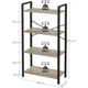 thumbnail image 5 of VASAGLE Estantería De Almacenamiento 4 Niveles X-Brace Antivuelco Estructura Acero Madera 30x66x120 cm, 5 of 5