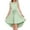 Light Green#2, variant on Xyxonk Girls Dresses Summer Ruffle Sleeve Mesh A Line Dresses Casual Elegant Dress with Pockets Belted Solid Color Sundress 5-14 Years Light Green
