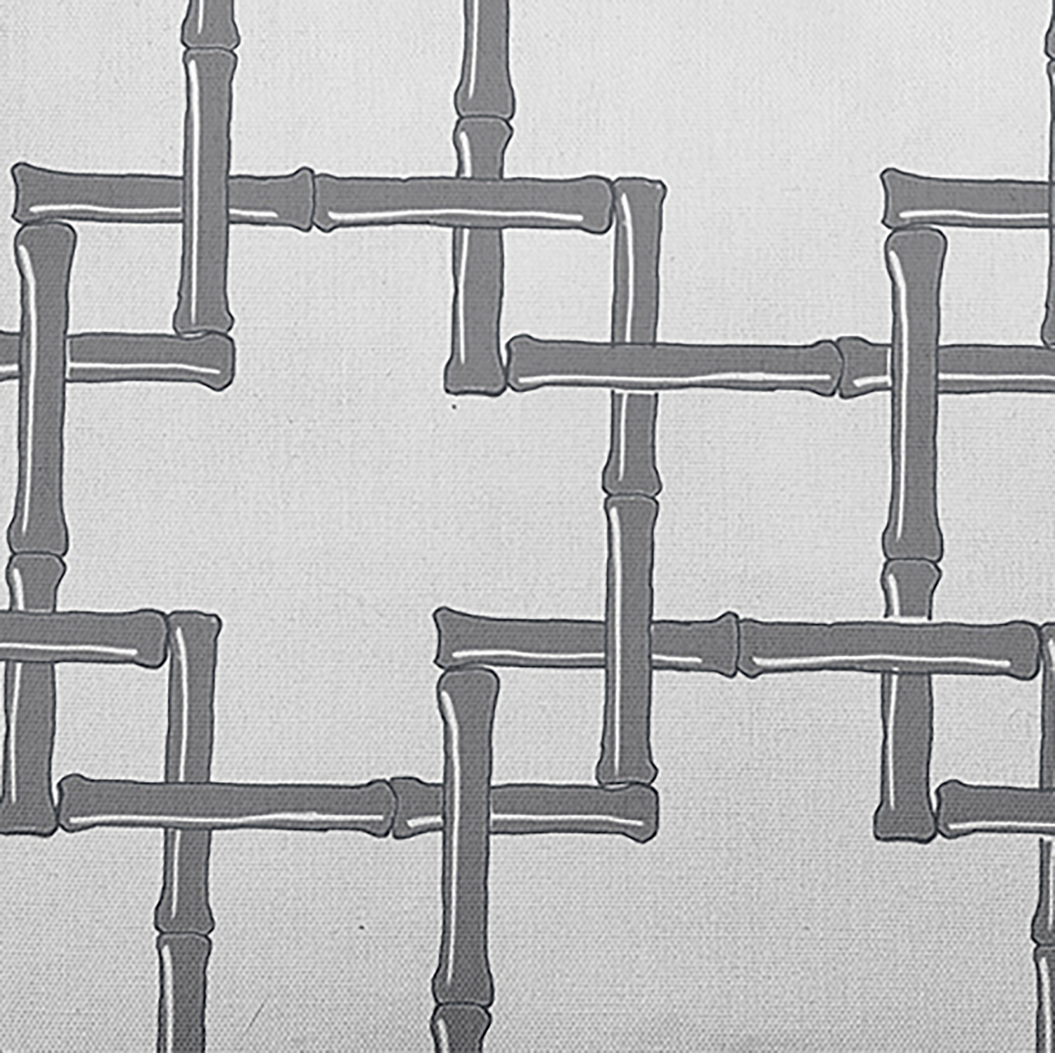 Simply Daisy, 14" x 20" Bamboo 2 Gray Decorative Abstract Outdoor Pillow