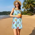 thumbnail image 3 of Disketp Modern Ice Cream para Vestido sin Mangas para Mujeres, Vestidos de Verano para Mujeres, Casual y Holgado para la Playa, 3 of 7
