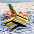 thumbnail image 5 of Outdoor Pillow Cover Yellow White Gray Black Stripe Set of 2 Waterproof Throw Pillowcases Wood Grain Decorative Patio Furniture Pillows for Couch Garden Indoor & Outdoor Use, 5 of 9