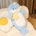 thumbnail image 4 of Cozy Ocean Companions Seal Plush Toy, Soft Cuddly Spotted Seal Stuffed Animal with Hat for Home Decor and Sleeping, Cute Sea Animal Doll 27.56-inch, 4 of 5