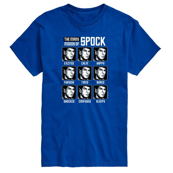 Star Trek - Spock Moods - Men's Short Sleeve Graphic T-Shirt