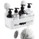 thumbnail image 1 of Shower Caddy with Vacuum Suction Cup, No Drilling Removable Shower Shelf, Shampoo and Toiletries Storage Basket, Kitchen, Bathroom, Bedroom, Bathroom, 1 of 5