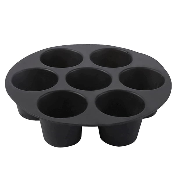 Sartén de silicona antiadherente de 7 cavidades para hornear cupcakes y tartas