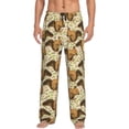 thumbnail image 1 of Balery Retro Squirrel Pantalones de pijama para hombre, pijama ultraligero, pantalón de descanso-3X-Large, 1 of 6