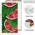 thumbnail image 2 of GZHJMY Watermelon Soft Hand Towels, 2 Pcs Absorbent Bath Towel Decorative Fingertip Towels for Bathroom Gym Spa Hotel Beach Swimming Pool,14.4"x 28.3", 2 of 7