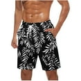 thumbnail image 1 of Pantalones Cortos Casuales para Hombre Imprimir con Bolsillos Pantalones de Playa de Cintura Elástica, Pantalones Cortos de Cintura Elástica para Hombre, 1 of 9