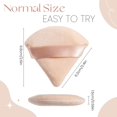 thumbnail image 3 of Woeilo 6 Pieces Cotton Velour Triangle Powder Puffs - Makeup Sponges for Setting, Contouring, Under Eyes, 3 of 5
