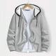 thumbnail image 1 of pstuiky camisas de manga larga para hombre, Sudadera con capucha y manga larga para hombre, estilo casual, color liso, estilo blusa Tops de talla grande para hombre s, 1 of 9