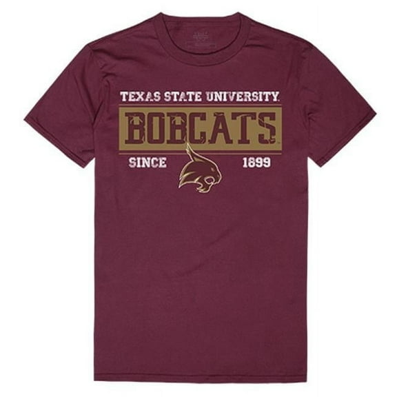 Texas State Established Mens Tee - Maroon - Large