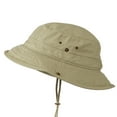 thumbnail image 5 of Big Size Camouflaged Brim Cotton Washed Bucket Hat - Khaki 2XL-3XL, 5 of 5