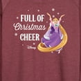 thumbnail image 3 of Disney - Full Of Christmas Cheer Rapunzel - Women's Lightweight French Terry Long Sleeve Shirt, 3 of 5