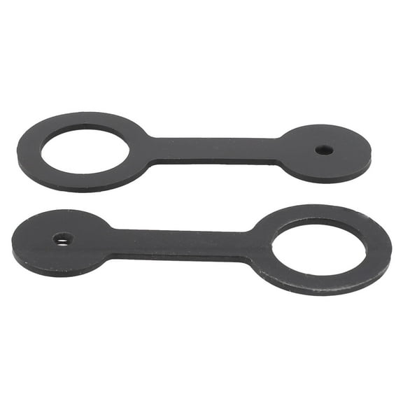 2× Rv Shower Door Travel Latch Strap Camper Trailer Motorhome Black Rubber Latch