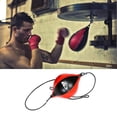 thumbnail image 3 of Saco de boxeo de cuero, saco de boxeo tipo pera, saco de boxeo inflable, saco de velocidad de boxeo de doble extremo, bolas de velocidad para reflejos de entrenamiento, 3 of 4