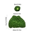 thumbnail image 4 of AuroraX Porch Goose Clothes Set 23" 17 19 inch Porch Goose Outfit Sets Handmade Crochet Autumn Front Porch Goose 23 inch Clothing Lawn Garden Decor, 4 of 6