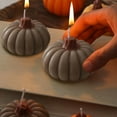 thumbnail image 5 of Neoyler Halloween Pumpkin Candle Aromatherapy for Decorations Home Spa Stress Relief Gift Ambient Cozy Decor Indoor Relaxing Soy Wax 2.8in Brown, 5 of 6