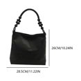 thumbnail image 2 of Bolso con asa con cuentas para mujer bolso de hombro de moda de cuero PU bolso diario para mujer, 2 of 9