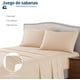 thumbnail image 2 of Juego de Sabanas Matrimoniales Bluelander, Diseño de Rayas, Beige, 2 of 5