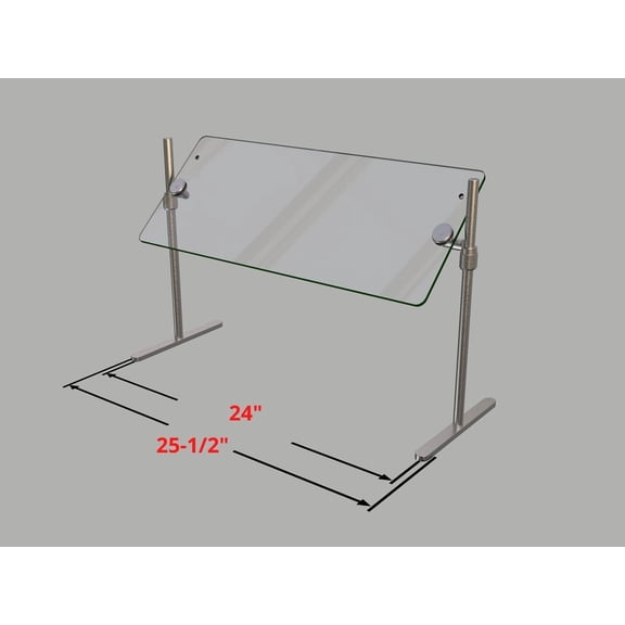 Sneeze Guard | ADM Sneezeguards | Portable Orbit720- 24 | Height Adjustable