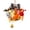 A, variant on Halloween Wreath with Light,10 Inch DIY Pumpkin Door Hanging Halloween Decor for Porch,Party,Home - Great Halloween Decorations & Halloween Lights,A/B/C(A)