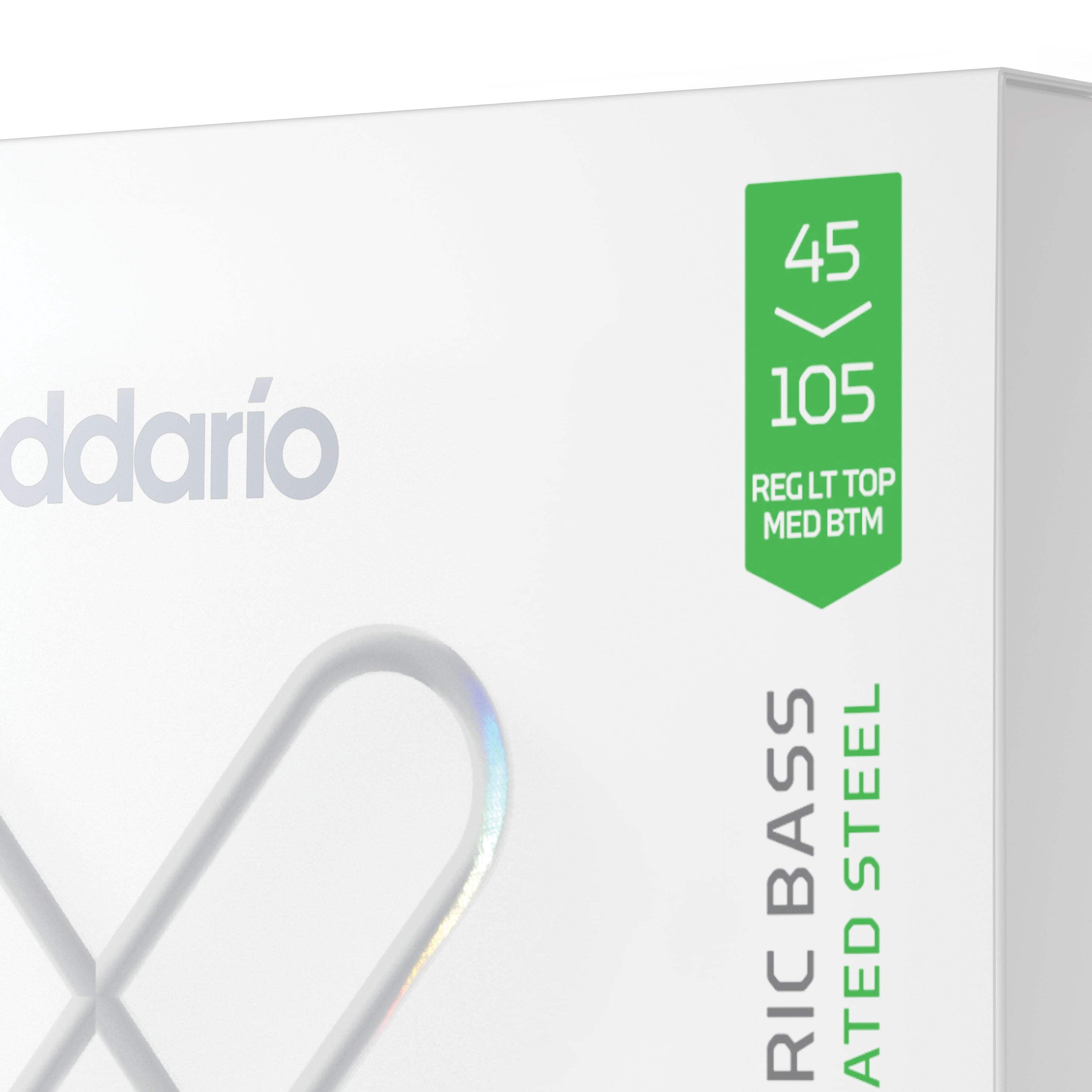 D'Addario 45-105 Light Top Medium Bottom, Long Scale Coated Bass Strings