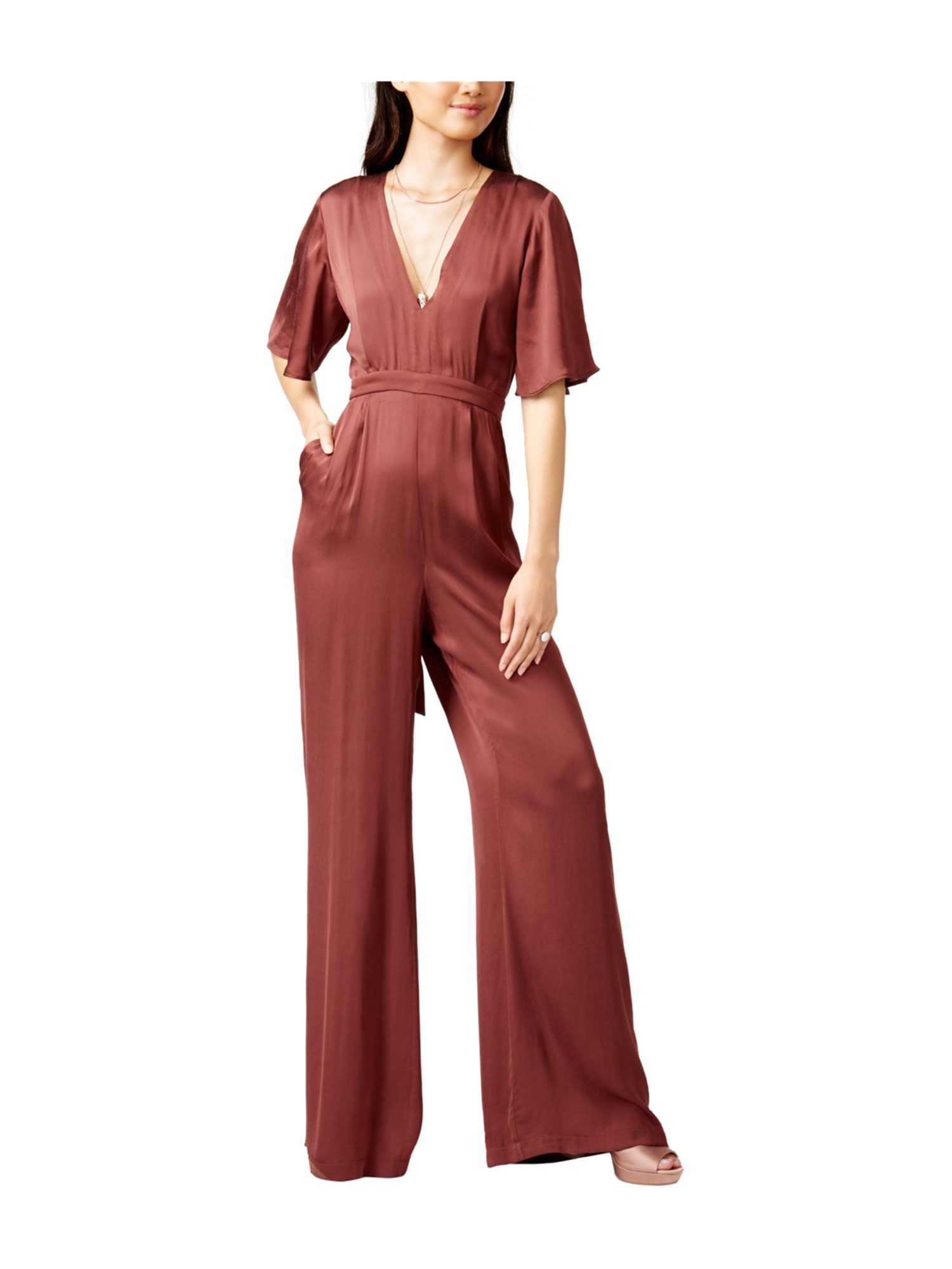 short pleated jumpsuit trf