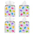 thumbnail image 2 of Balery Bear And Polka Dot Porta Pañuelos de Cuero con Estampado – Funda Moderna Cuadrada para Caja de Pañuelos, Dispensador 5x5x5'', 2 of 7