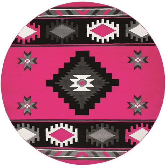 United Weavers Bristol Caliente Pink Round Rug Round