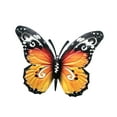 thumbnail image 4 of Escultura colgante de mariposa, arte decorativo, adorno vivo antioxidante, decoración de pared de metal para salón de hotel, jardín de bodas, interior Amarillo, 4 of 8