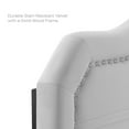 thumbnail image 6 of Modway Kristin Pleated Performance Velvet Full/Queen Headboard in Light Gray, 6 of 10